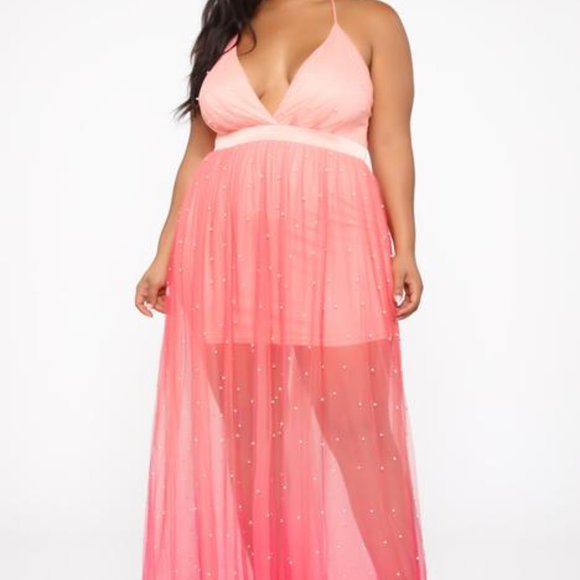 Fashion Nova "Walking On Clouds" Ombre Maxi Dress/SZ2XNWT - Picture 5 of 9